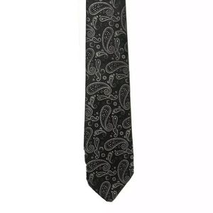 Geoffrey Beene Black Pattered Mens Tie